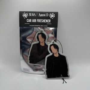 Suga Agust D Car Air Freshener - Suga of BTS |  DDay | Yoongi Merch | Bangtan Car Accessories Kpop | Suga Merch | AgustD Tour