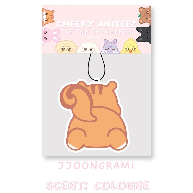Cheeky Aniteez Car Air Freshener: Kpop Ateez Merch Gift image 2