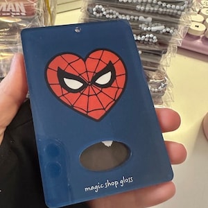 Spider Acrylic Photocard Holder, K-pop Photocard, PC Holder, Spidey, Photocard Holder, Cute Kawaii, Photocard image 6
