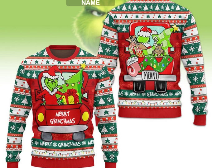 Grinch Ugly Christmas Sweater, the Ugly Grinch Christmas Sweater