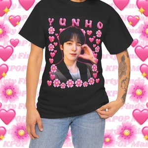 Ateez Yunho Emoji Shirt, Ateez Tour 2024 Cute Y2k Bootleg Merch Shirt, Gift Ideas for Atiny, Birthday Gift & Concert Merch, Ateez Tour Shirt
