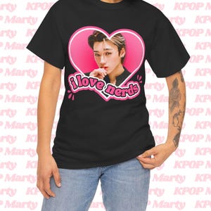 Shirt Ateez San Glasses I Love Nerds, San Ateez Tour 2024 bootleg-merchandiseshirt, cadeau-ideeën voor Atiny, verjaardagscadeau en concertmerchandise