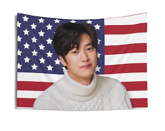 Bannière drapeau américain Na In Woo, tapisserie drapeau Kdrama Na In Woo épouser mon mari, décoration Na In Woo Kdrama Merch, idées cadeaux pour fan de Kdrama