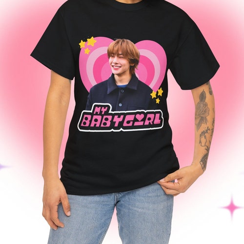SKZ Seungmin Blonde Y2k Babygirl Shirt, Stray Kids Seungmin Mullet