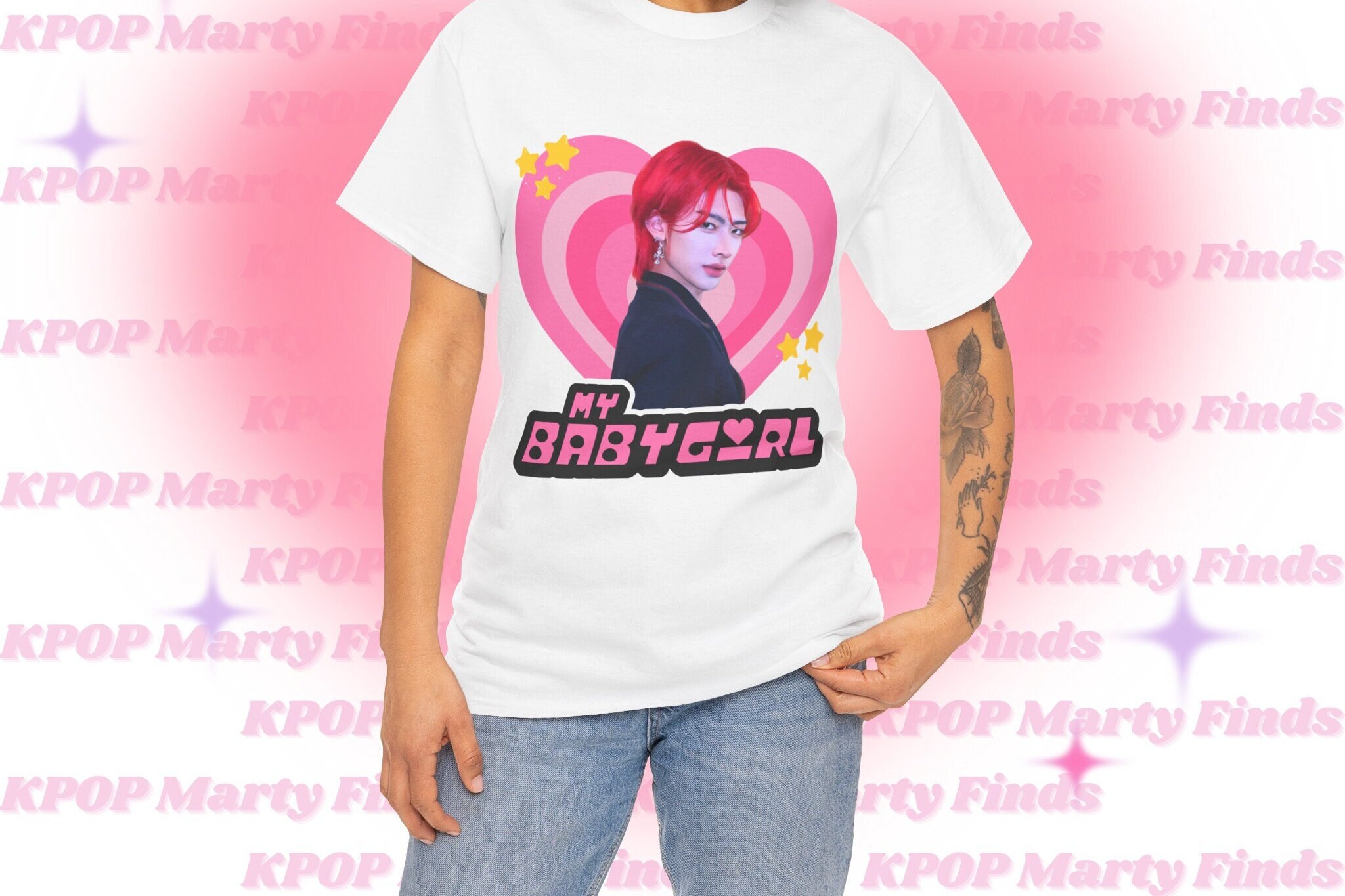 Zb1 Ricky Red Hair Shirt, Zerobaseone Members Y2k Babygirl
