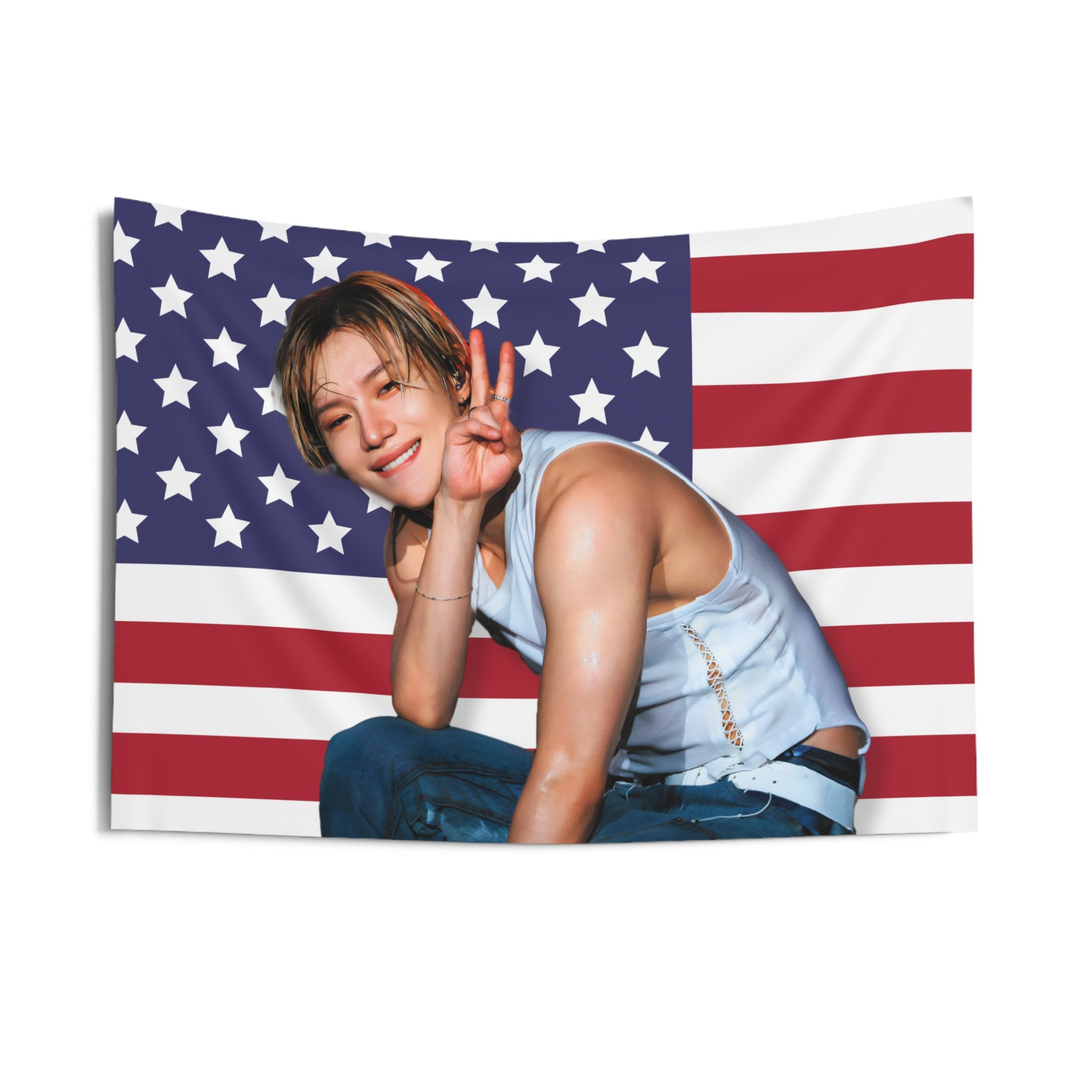 Shinee Taemin Waterbomb Festival America Flag, Taemin Kpop Flag, Guilty Taemin Merch, Gift Ideas Shawols, Birthday Gift & Concert Merch