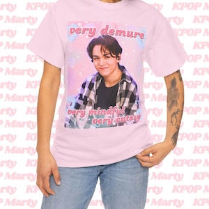 SVT Vernon Demure Kpop Shirt, Seventeen Members Tee, Seventeen 2024 Tour Kpop Merch, Gift Ideas for Carats, Birthday Gift & Concert Merch