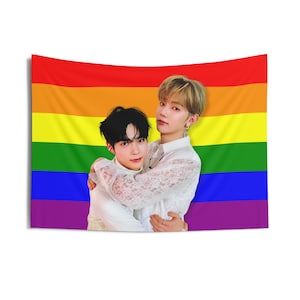 Zb1 Hanbin Hao Gay Pride Flag, Zerobaseone Haobin Wedding Kpop Flag, Zb1 Boys Planet Merch, Gift Ideas Zerose, Birthday Gift & Concert Merch