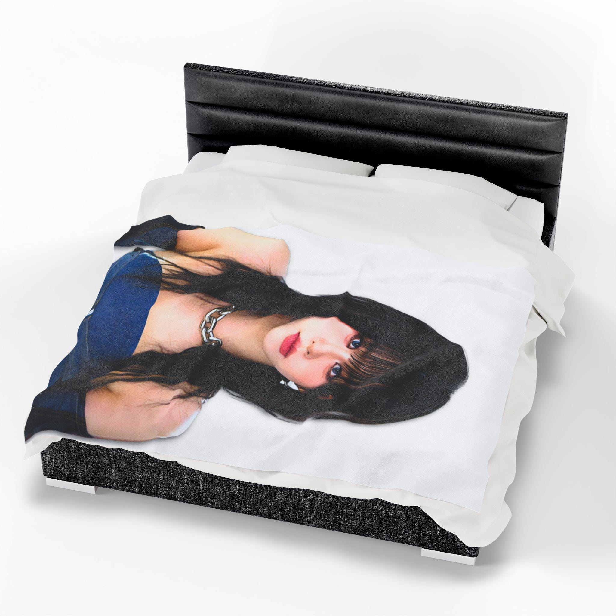 Aespa Karina Wolf Cut Plush Blanket: Mys Kpop Concert Tour Merch
