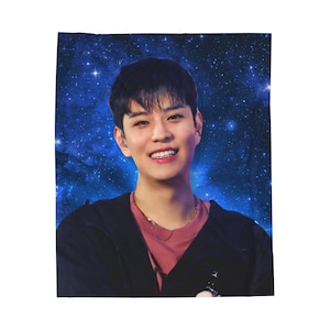 Skz Seungmin Galazy Plush Blanket, Ate Stray Kids Kpop Blanket, Stray Kids Tour Merch, Gift Ideas for Stays, Birthday Gift & Concert Merch