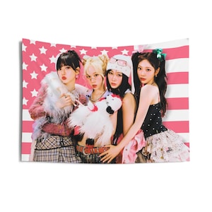 AESPA Members Hot Mess America Flag, Aespa Armageddon Kpop Flag, Aespa Supernova Merch, Gift Ideas for MY, Birthday Gift & Concert Merch
