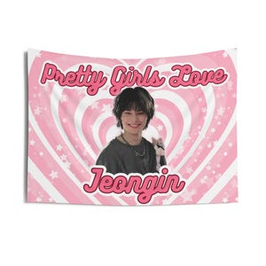 Skz I.N Jeongin Pretty Girls Banner, Stray Kids Members Kpop Flag, Skz Tour 2025 Merch, Gift Ideas for Stays, Birthday Gift & Concert Merch