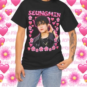 Stray Kids Seungmin Leather Jacket Shirt, Skz Seungmin Y2k Emoji Frame Bootleg Merch Shirt, Gift Ideas Stays, Birthday Gift & Concert Merch