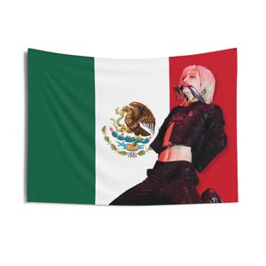 Ateez Seonghwa Abs Mexico Flag Banner, Ateez Members Kpop Flag, Ateez Tour 2025 Merch, Gift Ideas for Atiny, Birthday Gift & Concert Merch