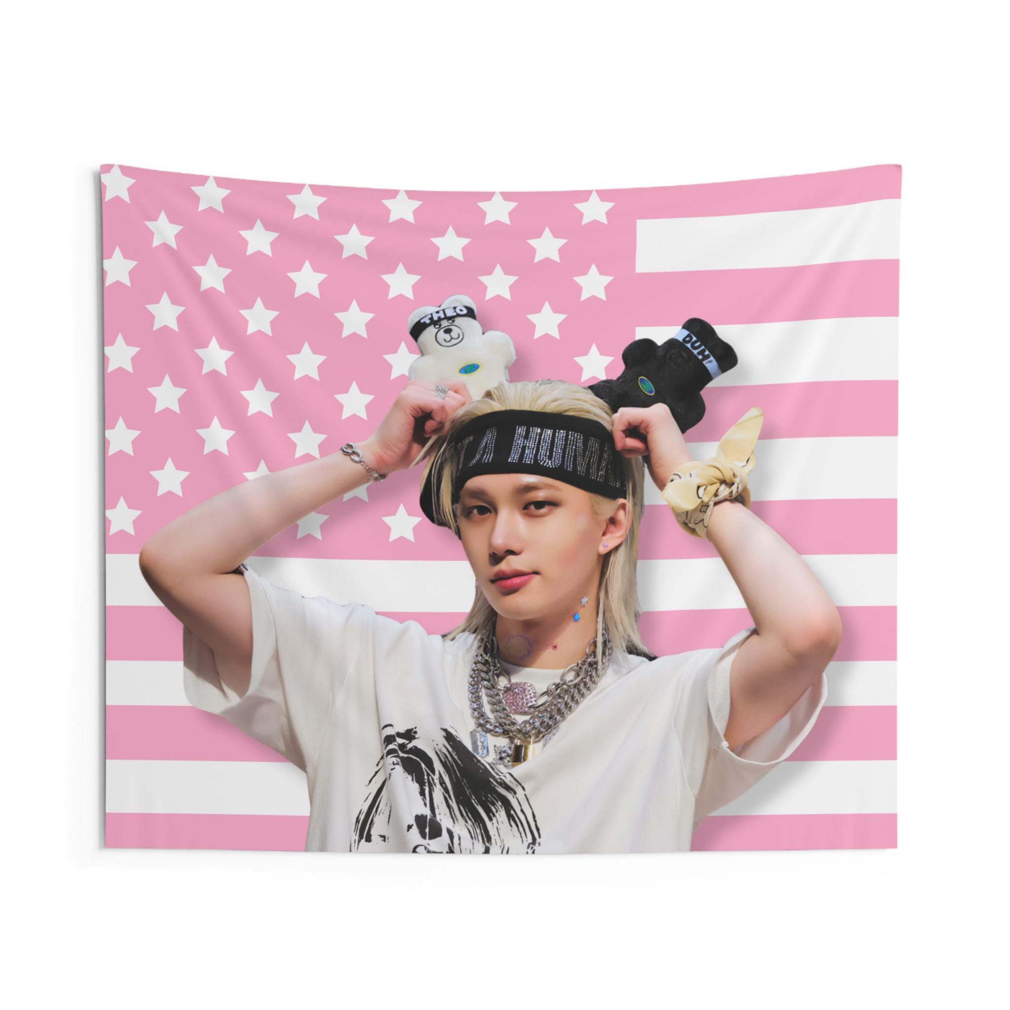 p1harmony ピーワン　ヨーロッパ　ヨロツ　トレカ　セット　コンプ パリ P1harmony Theo Tapestry, Pink America Flag, Kpop Room Decor - Etsy