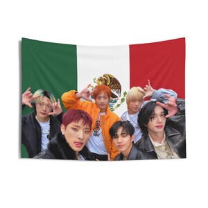 P1HARMONY Members Killin It Mexico Flag, P1HARMONY Tour 2024 Kpop Flag, Killin It Merch, Gift Ideas P1ece, Birthday Gift & Concert Merch