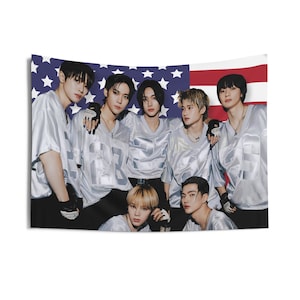 Riize Members Complete Flag Banner, Riize Fancon 2024 Kpop Flag, Siren Riize Merch, Gift Ideas for Briize, Birthday Gift & Concert Merch