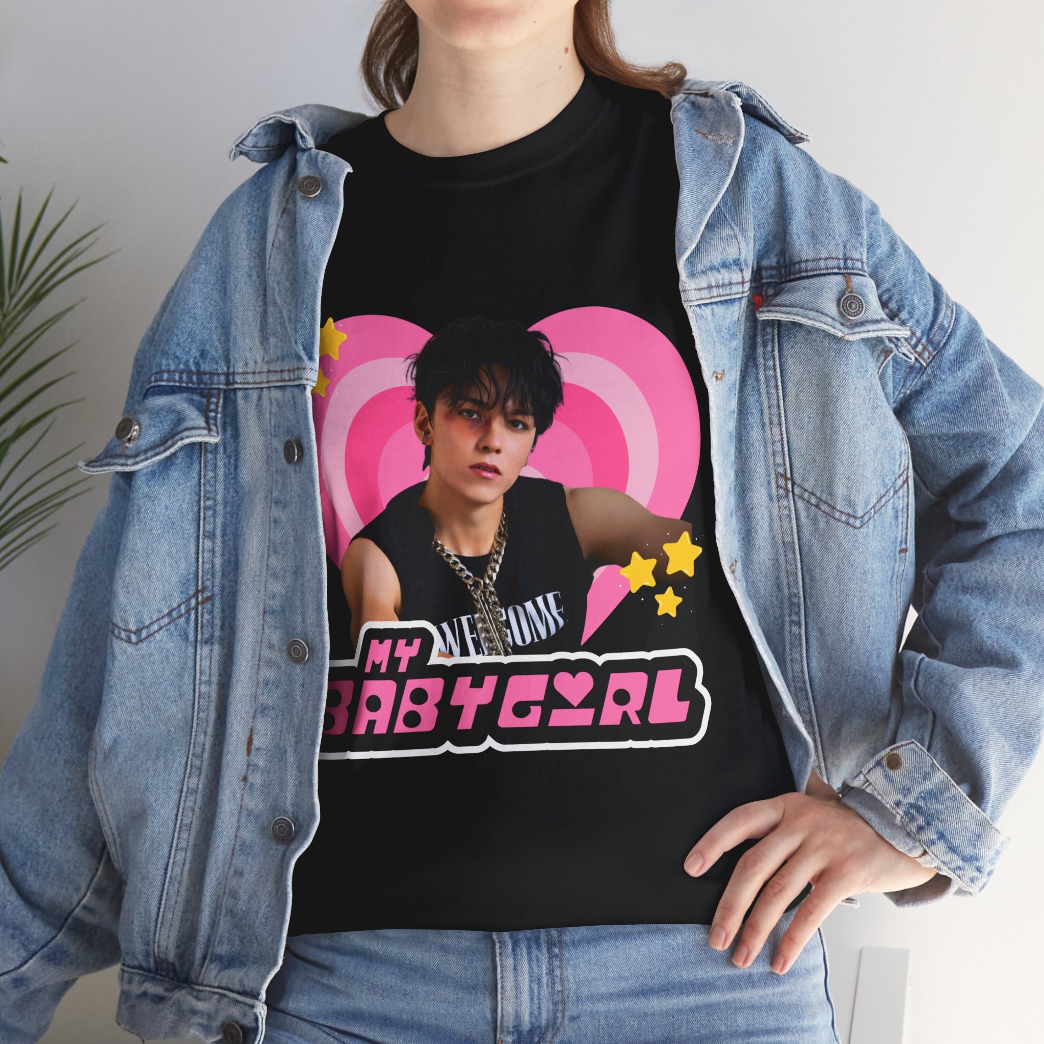 Svt Vernon Emo Shirt, Seventeen Vernon Y2k Babygirl Bootleg Merch Shirt ...