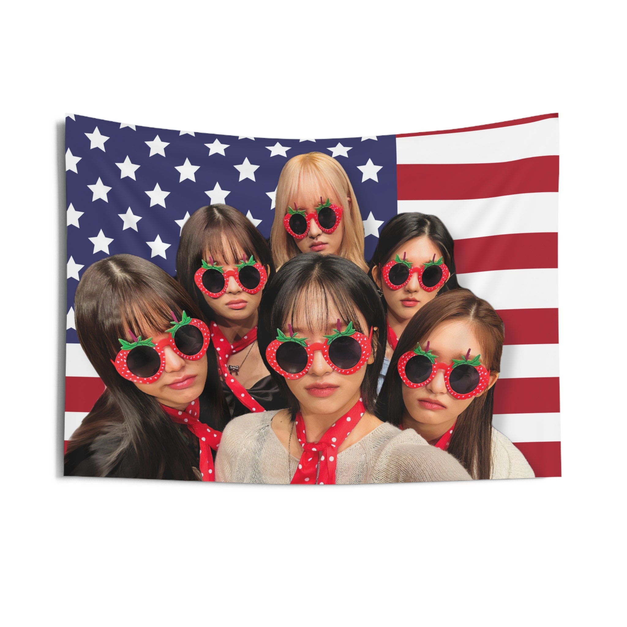 IVE Members America Flag Banner, I Am Ive Concert Kpop Flag, Ive Tour 2024 Merch, Gift Ideas DIVE Kpop Fan, Birthday Gift & Concert Merch