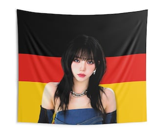AESPA Karina Wolf Cut Germany Flag, Aespa Karina My World Kpop