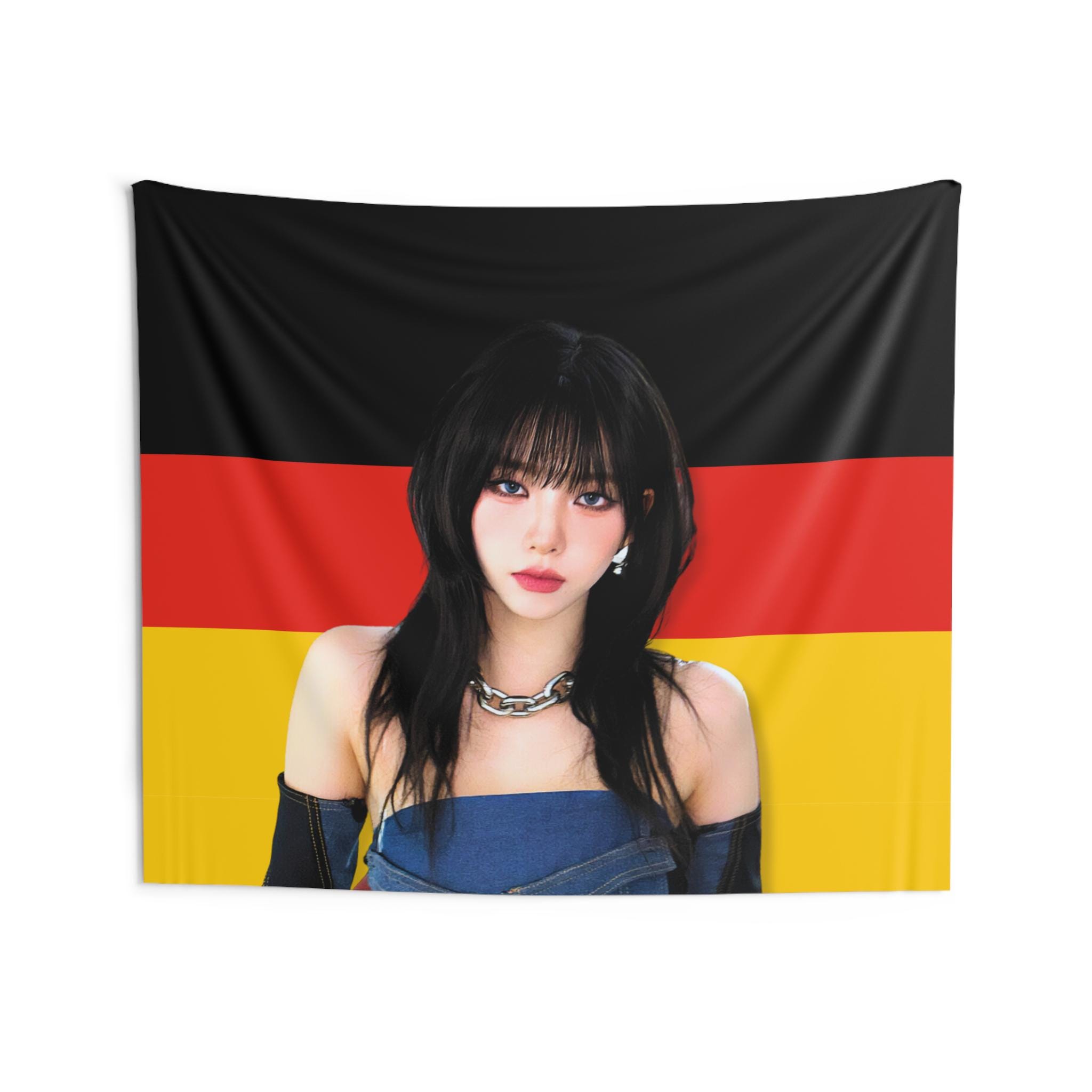 AESPA Karina Wolf Cut Germany Flag, Aespa Karina My World Kpop