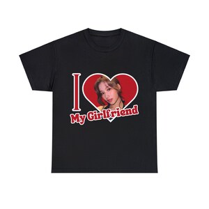 TWICE Sana I Love My Girlfriend Shirt, Custom TWICE Sana Cute Photo Merch, Gift Ideas for Kpop Fans ONCE