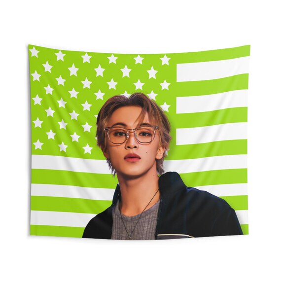 K-POP・アジア 127 DREAM Mark oeil sunglasses hologram Nct 127 Mark Lee Glasses America Flag, Nct 127 Members Kpop Flag