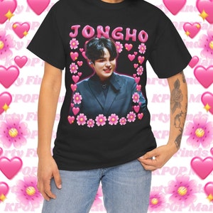 Ateez Jongho Emoji Shirt, Ateez Tour 2024 Cute Y2k Bootleg Merch Shirt, Gift Idea for Atiny, Birthday Gift & Concert Merch, Ateez Tour Shirt