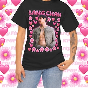 Stray Kids Bang Chan Shirt, Skz Bang Chan Cute Y2k Emoji Frame Bootleg Merch Shirt, Gift Ideas for Stays, Birthday Gift & Concert Merch