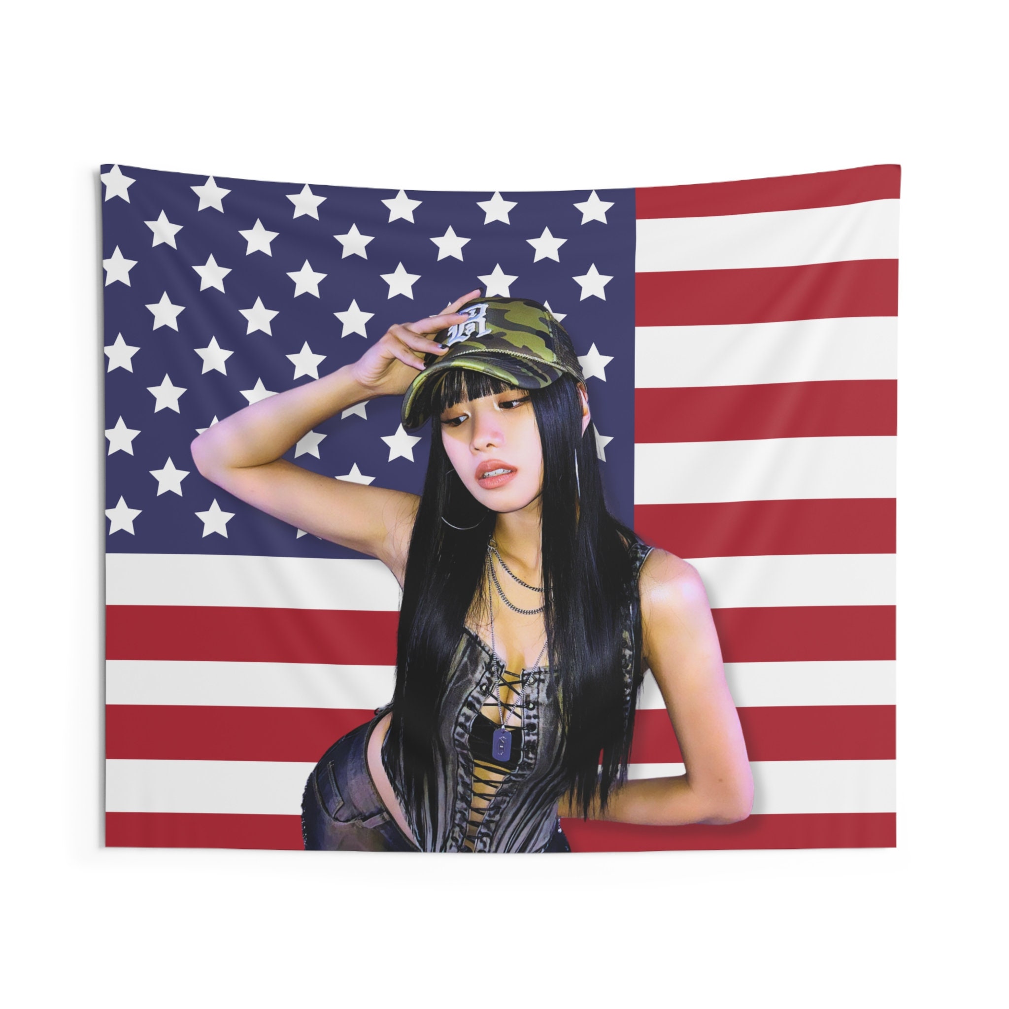 Kiss of Life ナッティ アメリカ国旗、Midas Touch ナッティ Kpop 国旗