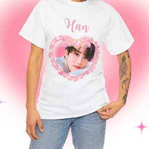 STRAY KIDS Han Jisung Coquette Bow Kpop Shirt, Skz 2024 Tour Merch, Straykids Concert Shirt, Gift Ideas STAYS, Birthday Gift & Concert Merch