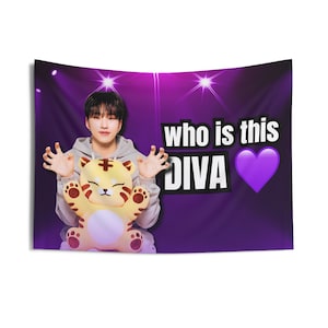 Svt Hoshi Diva Concert Banner, Seventeen Members Kpop Flag, Svt Tour 2024 Merch, Gift Ideas for Carats, Birthday Gift & Concert Merch