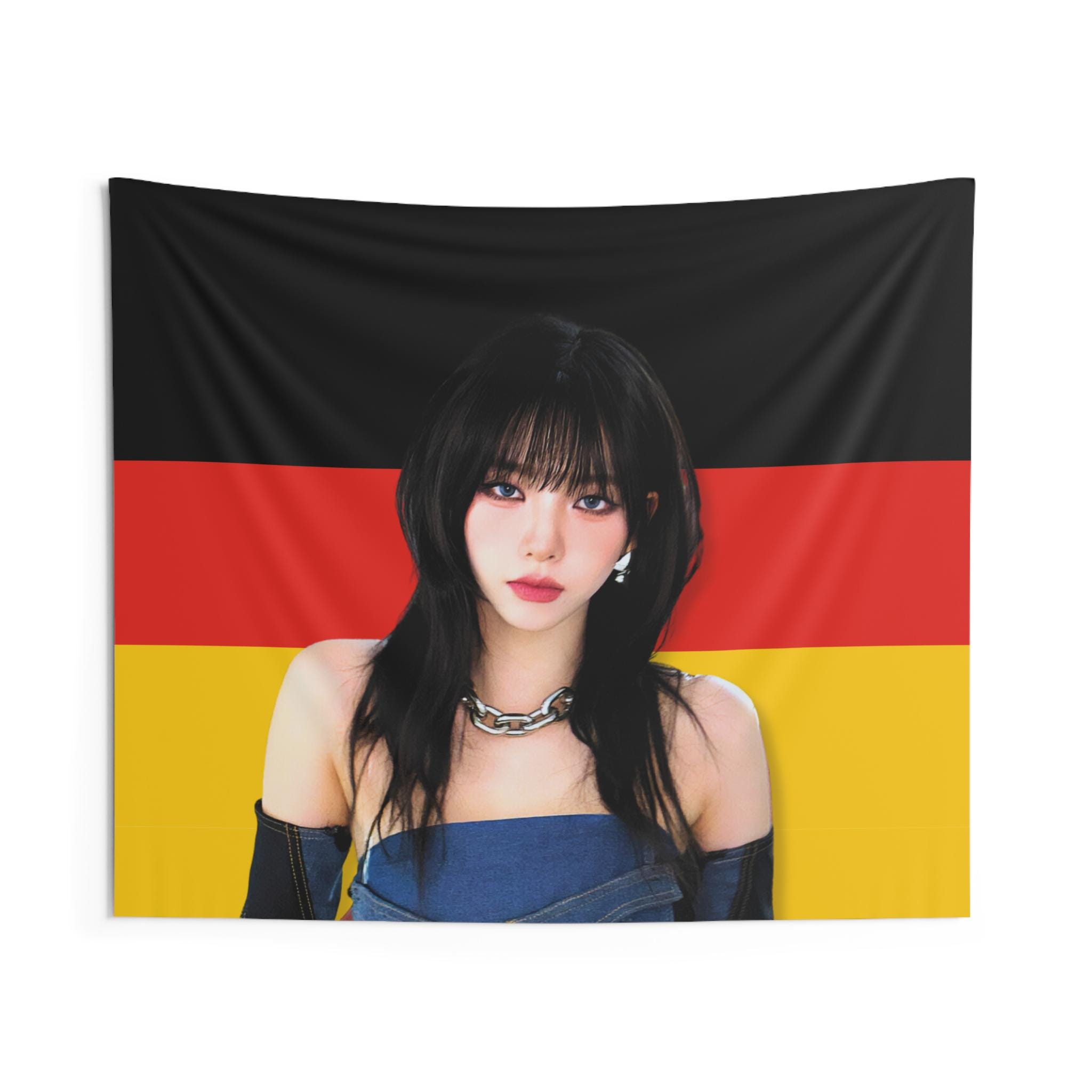 AESPA Karina Wolf Cut Germany Flag, Aespa Karina My World Kpop