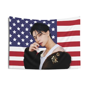 Nct 127 Johnny America Flag Banner, Nct Members Kpop Flag, Nct Fact Check Merch, Gift Ideas for Nctzen, Birthday Gift & Concert Merch