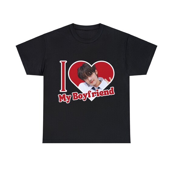 [YOUKSHIMWON] Cute Love T-shirt ★人気★ ZEROBASEONE Gyuvin I Love My Boyfriend Shirt, ZB1 Gyuvin