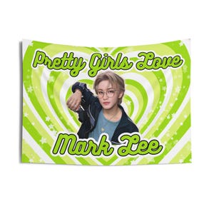 Nct 127 Mark Pretty Girls Concert Banner, Nct 127 Tour 2025 Kpop Flag, Nct 127 Merch, Gift Idea for Czennie, Birthday Gift & Concert Merch