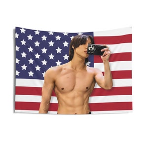 SHINEE Taemin Gym Selfie Flag Banner, Shinee Taemin Kpop American Flag Tapestry, Shinee Kpop Merch Decor, Gift Ideas for Shawol Kpop Fan