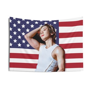 Shinee Taemin Waterbomb America Flag Banner, Shinee Taemin Kpop Flag, Guilty Taemin Merch, Gift Ideas Shawols, Birthday Gift & Concert Merch
