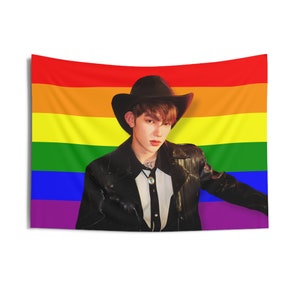 Zb1 Zhang Hao Cowboy Pride Flag, Zerobaseone Members Kpop Flag, Zb1 Melting Point Merch, Gift Zerose, Birthday Gift & Concert Merch