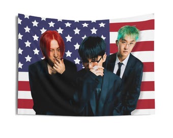 Wave to Earth Amerika Flaggenbanner, Wave to Earth Text Kpop Flagge, Love Lyrik Merch, Geschenkideen für Plankton, Geburtstagsgeschenk & Konzert Merch