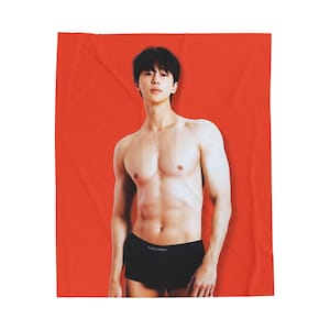 Byeon Woo-Seok pluche deken, Byeon Woo-Seok aangepaste Kpop-deken, Byeon Woo-Seok merchandise, cadeau-ideeën fangirls, verjaardagscadeau en concertmerchandise