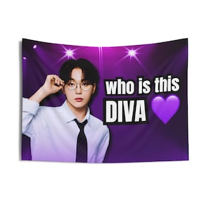 Svt Seungkwan Diva Concert Banner, Seventeen Members Kpop Flag, Svt Tour 2024 Merch, Gift Ideas for Carats, Birthday Gift & Concert Merch