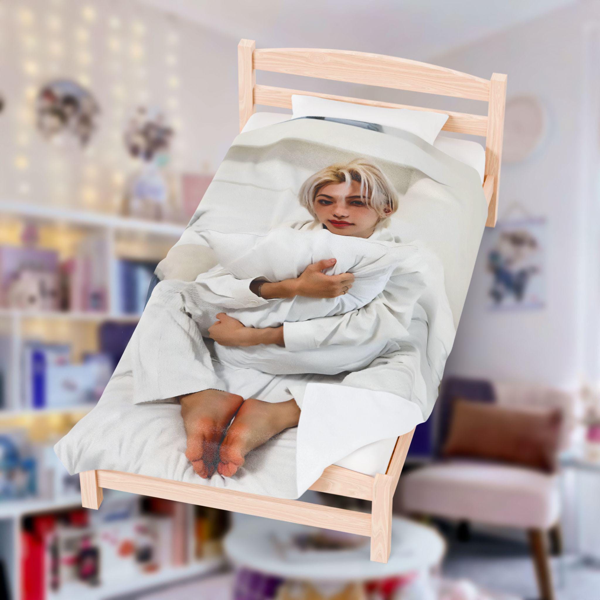 Skz フェリックス ホワイトパジャマ ぬいぐるみブランケット、Stray