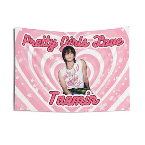 Shinee Taemin Hübsche Mädchen Konzert Banner, Taemin Tour Kpop Flagge, Taemin Tickets Merch, Geschenkidee für Schals, Geburtstagsgeschenk & Konzert Merch