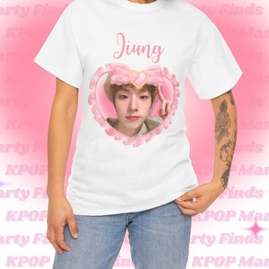 P1harmony Jiung Beret Shirt, P1h Jiung Coquette Bow Kpop Bootleg Merch Shirt, Gift Ideas for P1ece, Birthday Gift & Concert Merch Tour Shirt