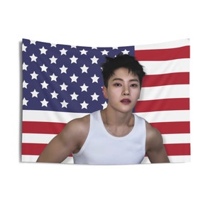 Zb1 Matthew Arms America Flag Banner, Matthew Zerobaseone Members Kpop Flag,  Zb1 Merch, Gift Idea for Zerose, Birthday Gift & Concert Merch