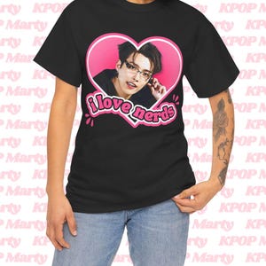 Ateez Hongjoong I Love Nerds Shirt, Hongjoong Ateez Tour 2024 Bootleg Merch Shirt, Gift Ideas for Atiny, Birthday Gift & Concert Merch