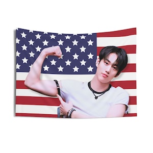 P1HARMONY Intak America Flag, P1harmony Tour 2024 Kpop Flag, P1harmony Killin It Merch, Gift Ideas P1ece, Birthday Gift & Concert Merch