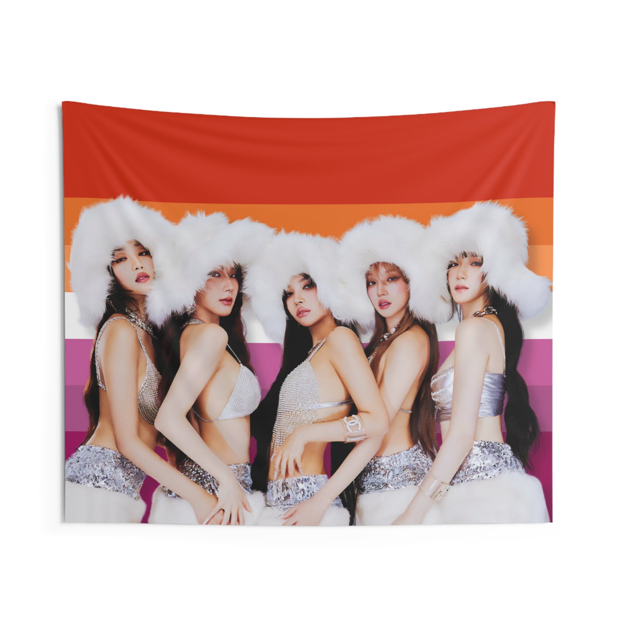 G Idle Album Lesbian Flag Tapestries sold by Carpeted Pegeen SKU
