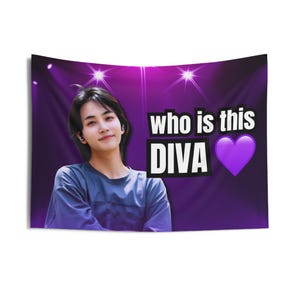Svt Jeonghan Diva Concert Banner, Seventeen Members Kpop Flag, Svt Tour 2024 Merch, Gift Ideas for Carats, Birthday Gift & Concert Merch